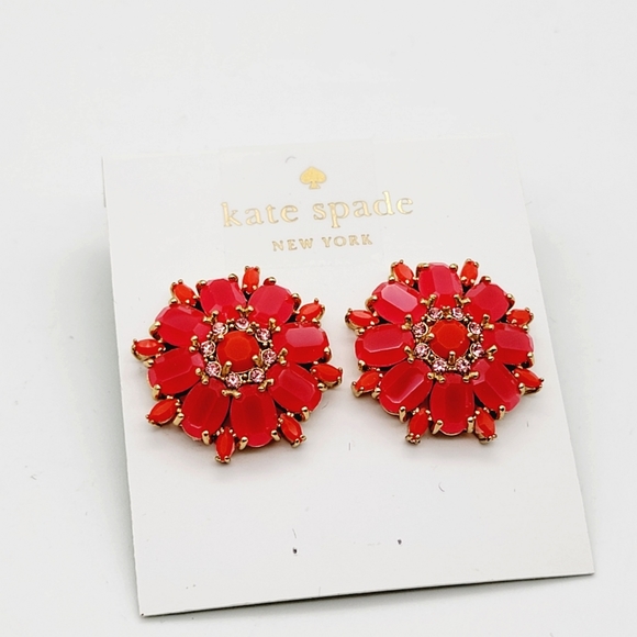 Kate Spade trellis blooms earrings